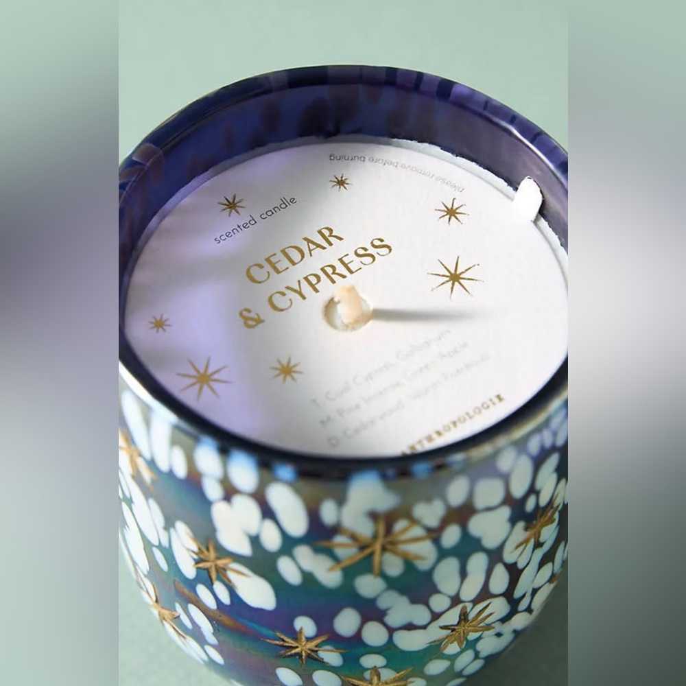 NWT - Anthropologie - Cedar‎ & Cypress Scented Candle